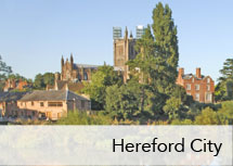Hereford Cathedral and River Wye